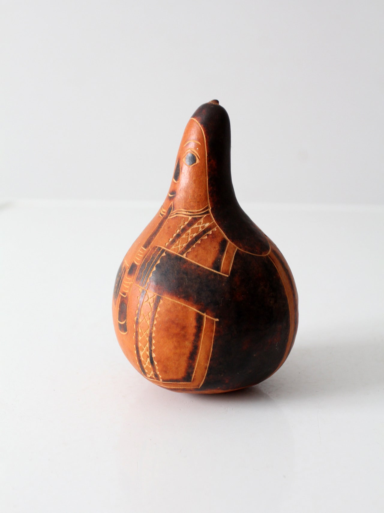 vintage Peruvian gourd art