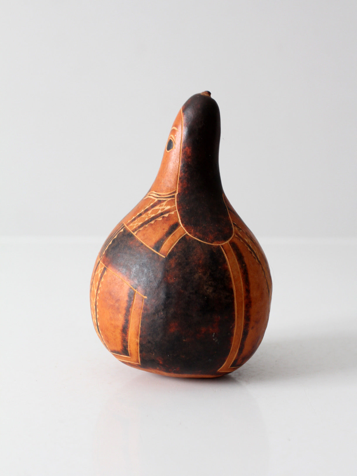 vintage Peruvian gourd art