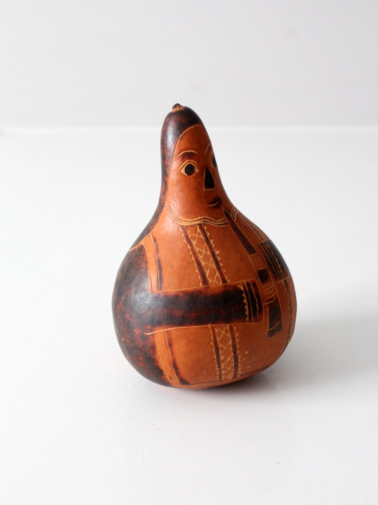 vintage Peruvian gourd art