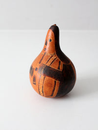 vintage Peruvian gourd art