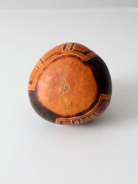 vintage Peruvian gourd art