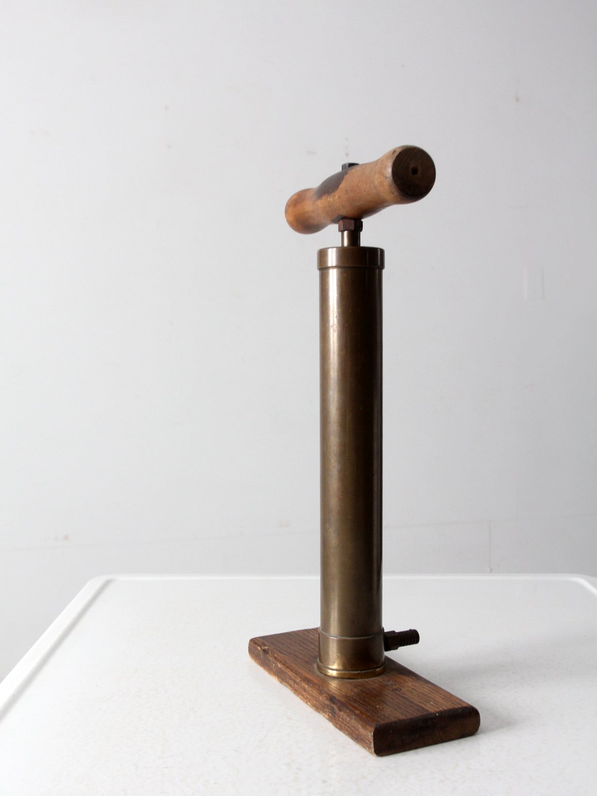 vintage brass bicycle pump