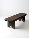 antique primitive wood bench
