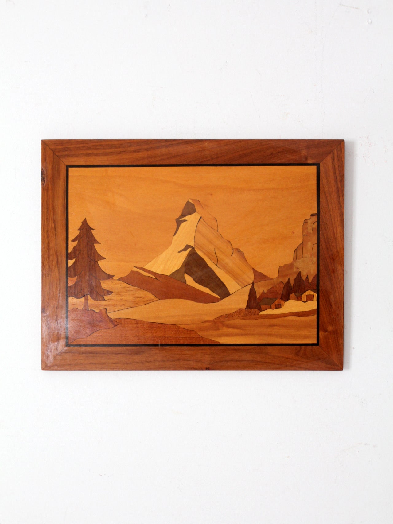 vintage hand-crafted marquetry art