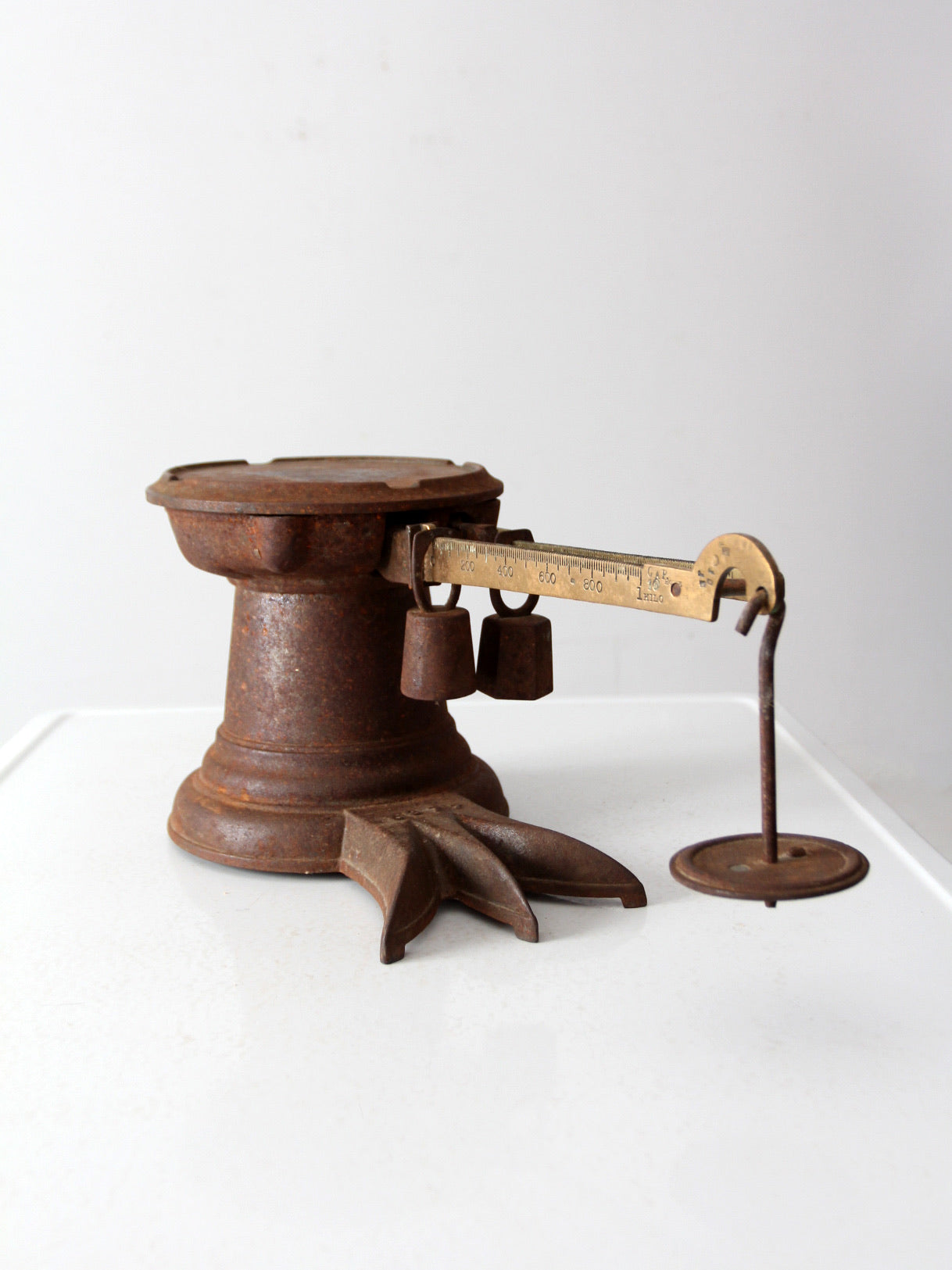 antique Howe counter balance scale