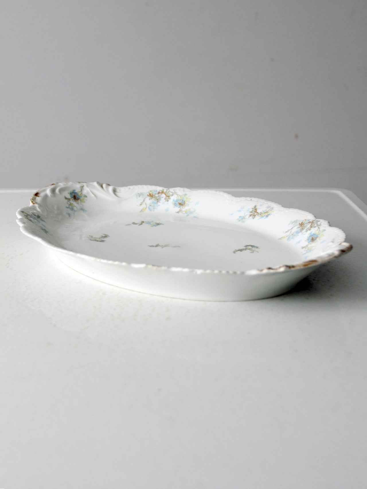 antique Haviland Limoges floral platter