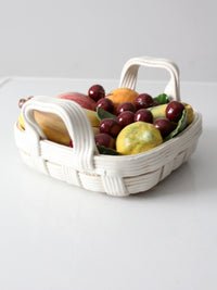 mid-century Italian fruit basket sculpture