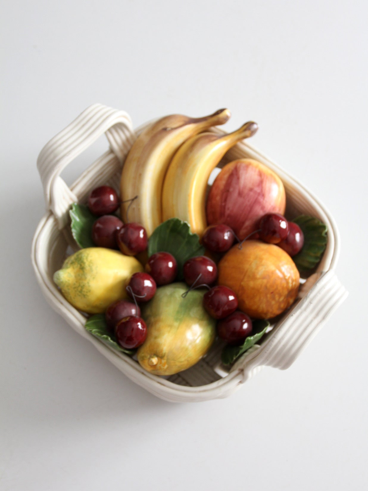 mid-century Italian fruit basket sculpture