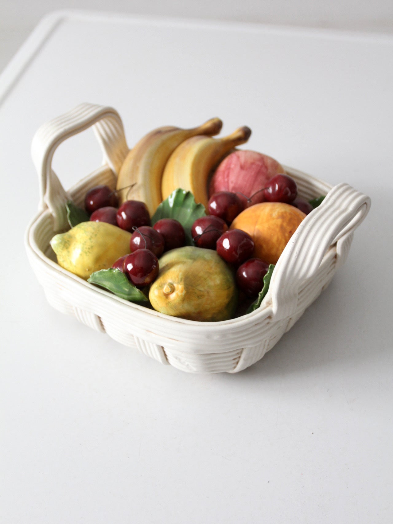 mid-century Italian fruit basket sculpture