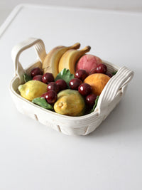 mid-century Italian fruit basket sculpture