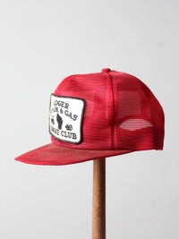 vintage red trucker hat