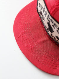 vintage red trucker hat
