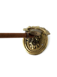 vintage brass flower basket door knocker