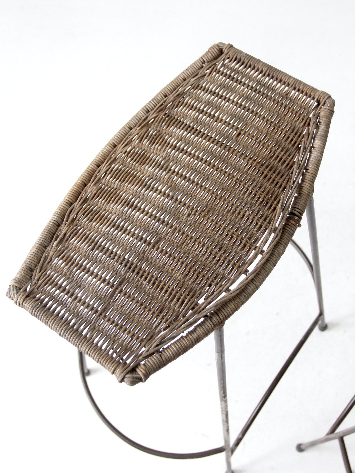 Arthur Umanoff style bar stools pair