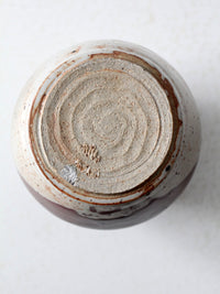 vintage studio pottery vase