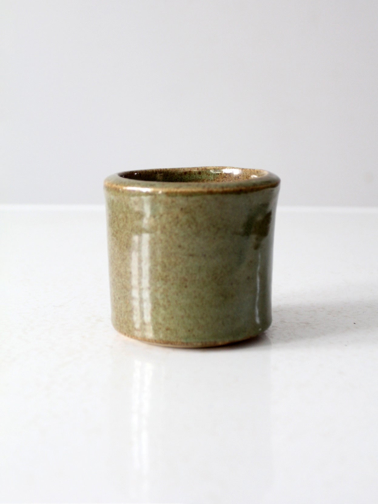 vintage studio pottery cachepot vase