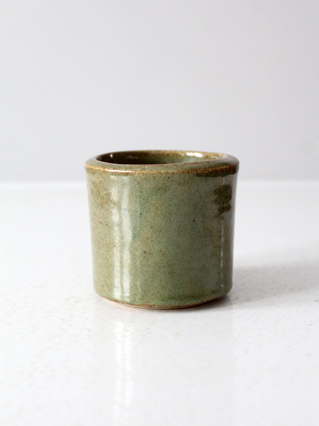 vintage studio pottery cachepot vase