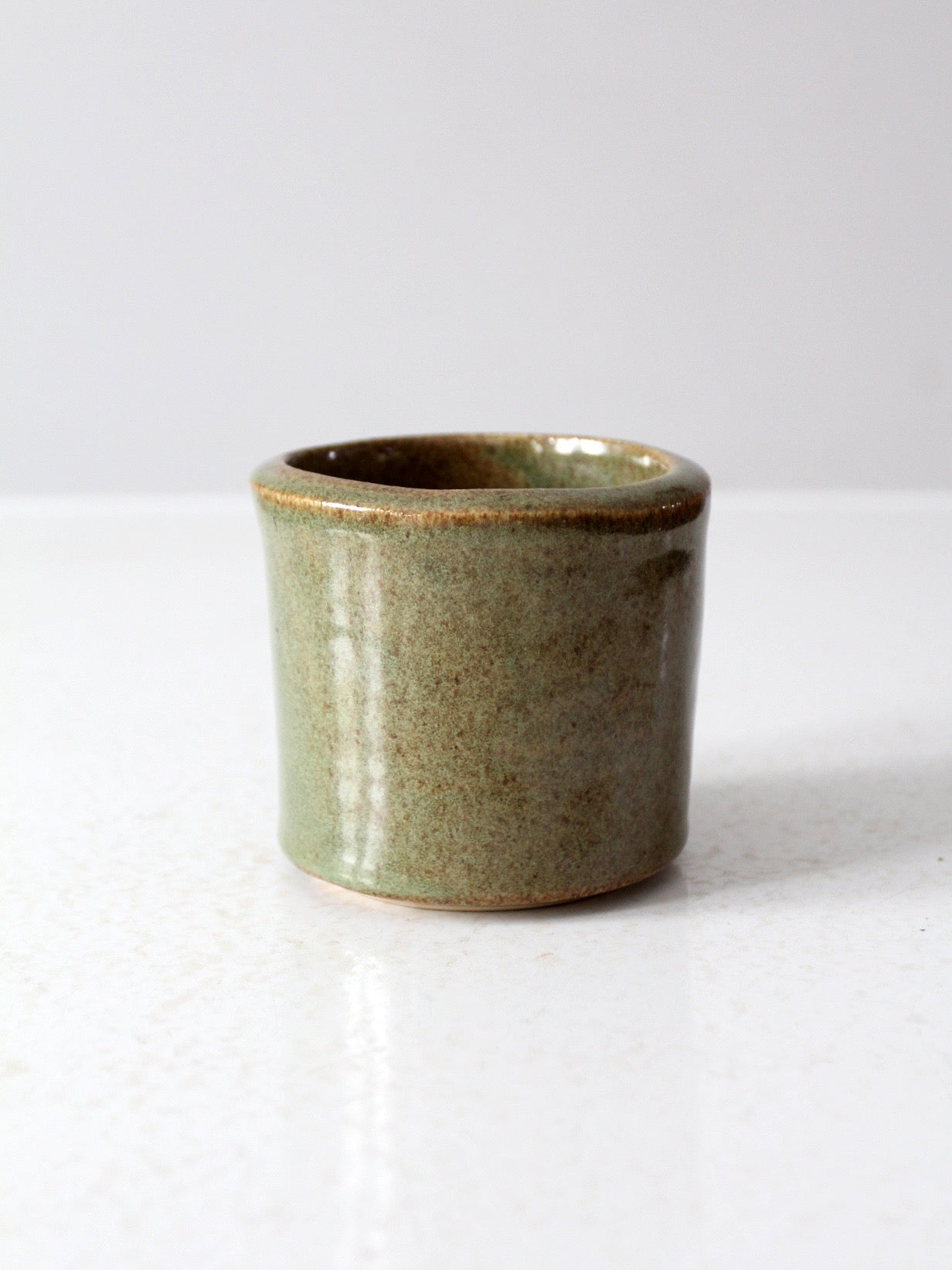 vintage studio pottery cachepot vase