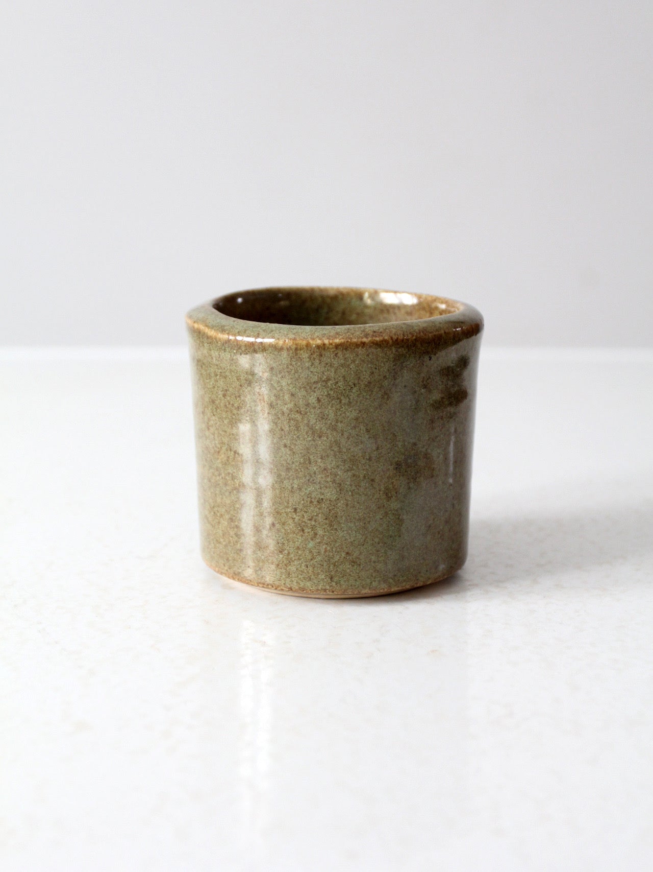 vintage studio pottery cachepot vase