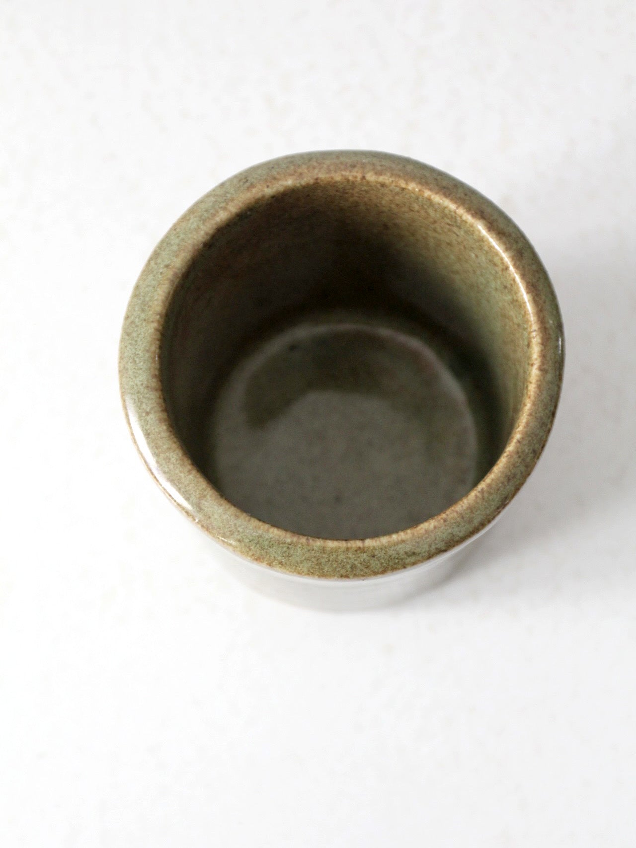 vintage studio pottery cachepot vase