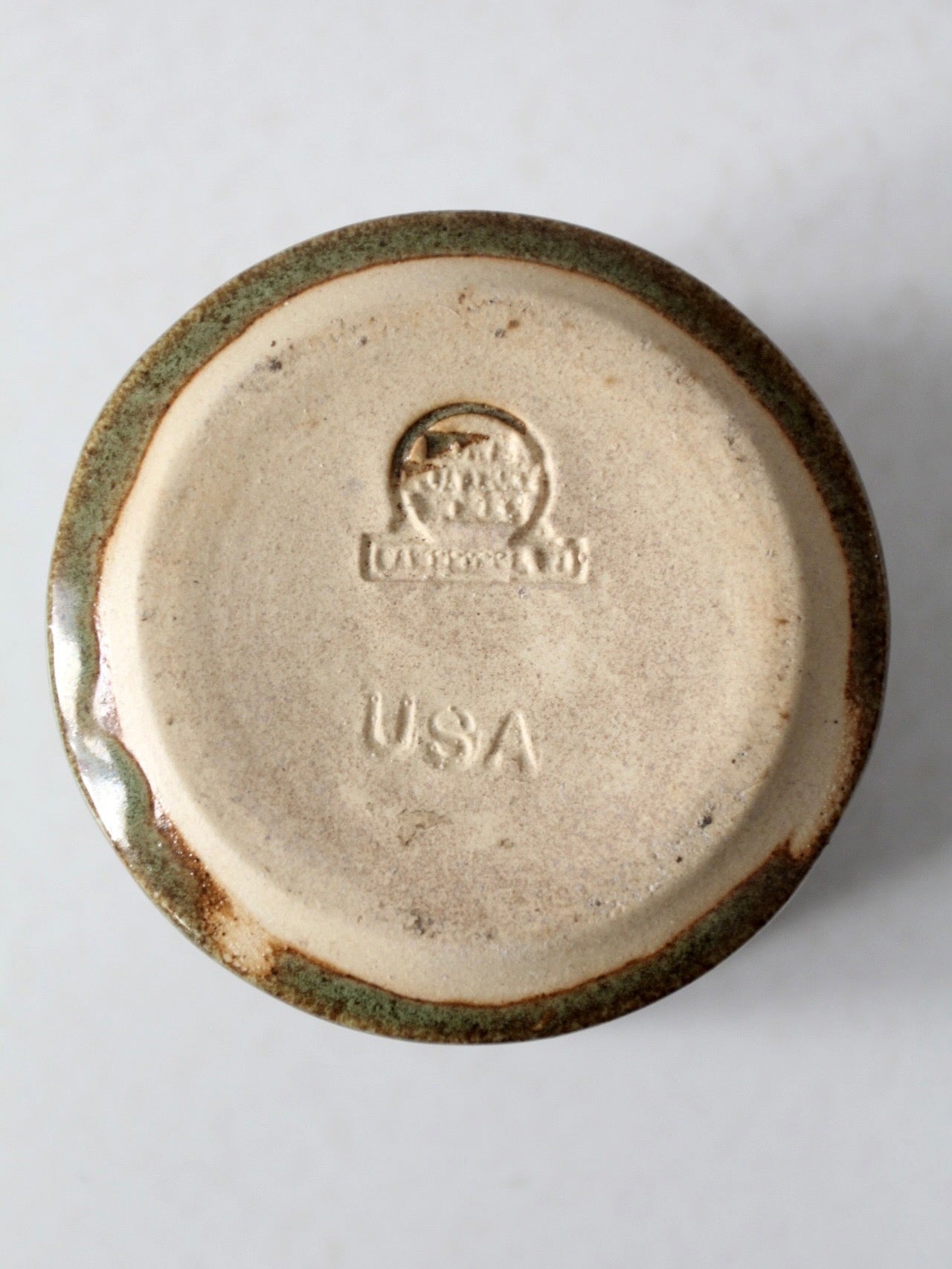 vintage studio pottery cachepot vase