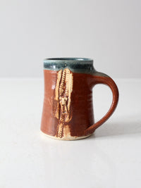vintage studio pottery mug