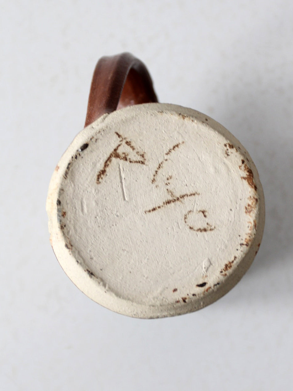 vintage studio pottery mug