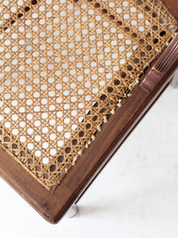 antique Victorian ladder back chairs with cane seats pair