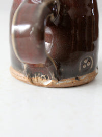 vintage studio pottery  mug