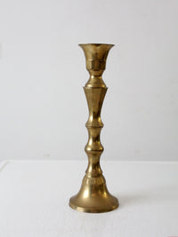 antique brass baluster candlestick holder