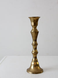 antique brass baluster candlestick holder