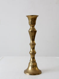 antique brass baluster candlestick holder