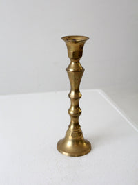 antique brass baluster candlestick holder