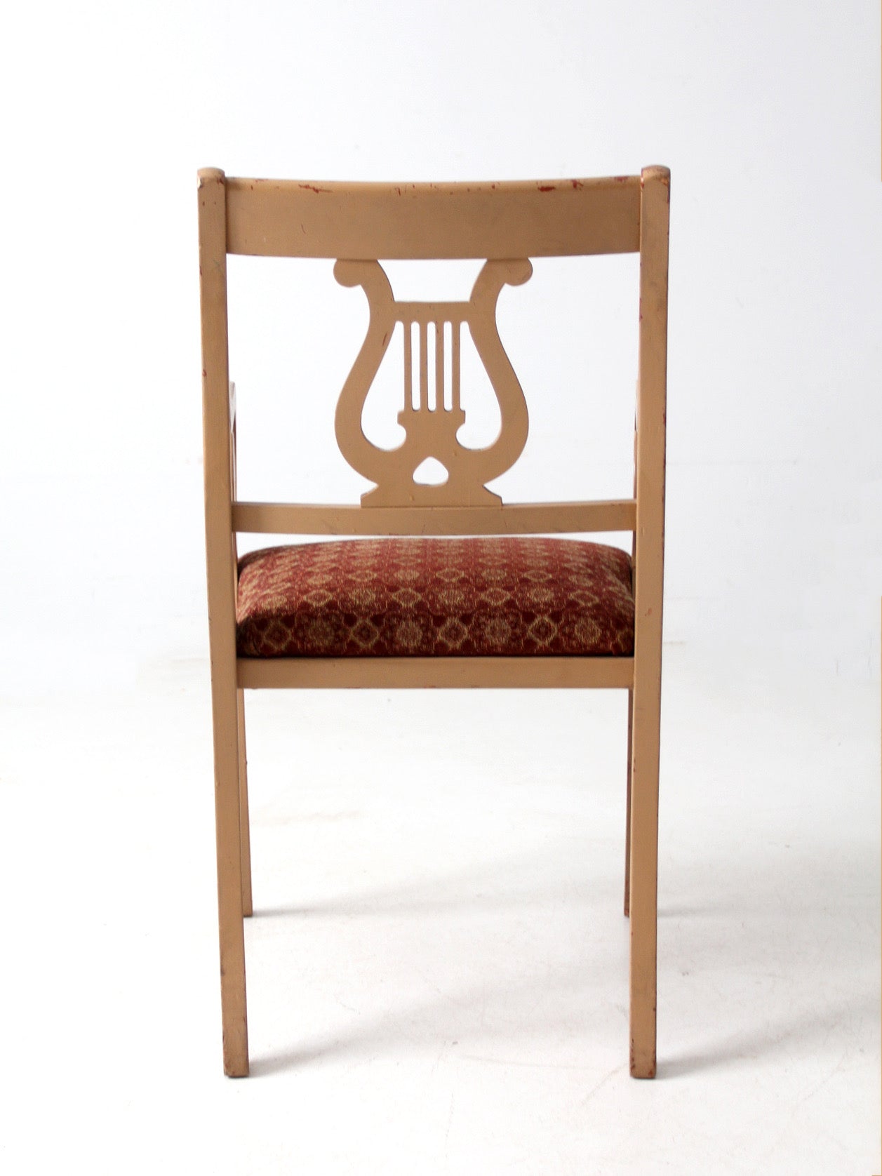 antique lyre back armchair