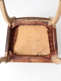 antique lyre back armchair