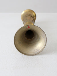 antique brass baluster candlestick holder