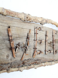 vintage rustic Welcome sign