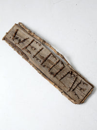 vintage rustic Welcome sign