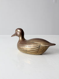 mid century brass duck