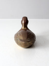 mid century brass duck
