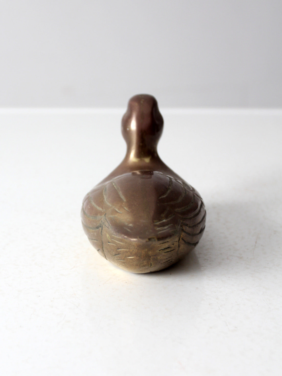 mid century brass duck