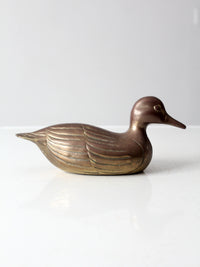 mid century brass duck