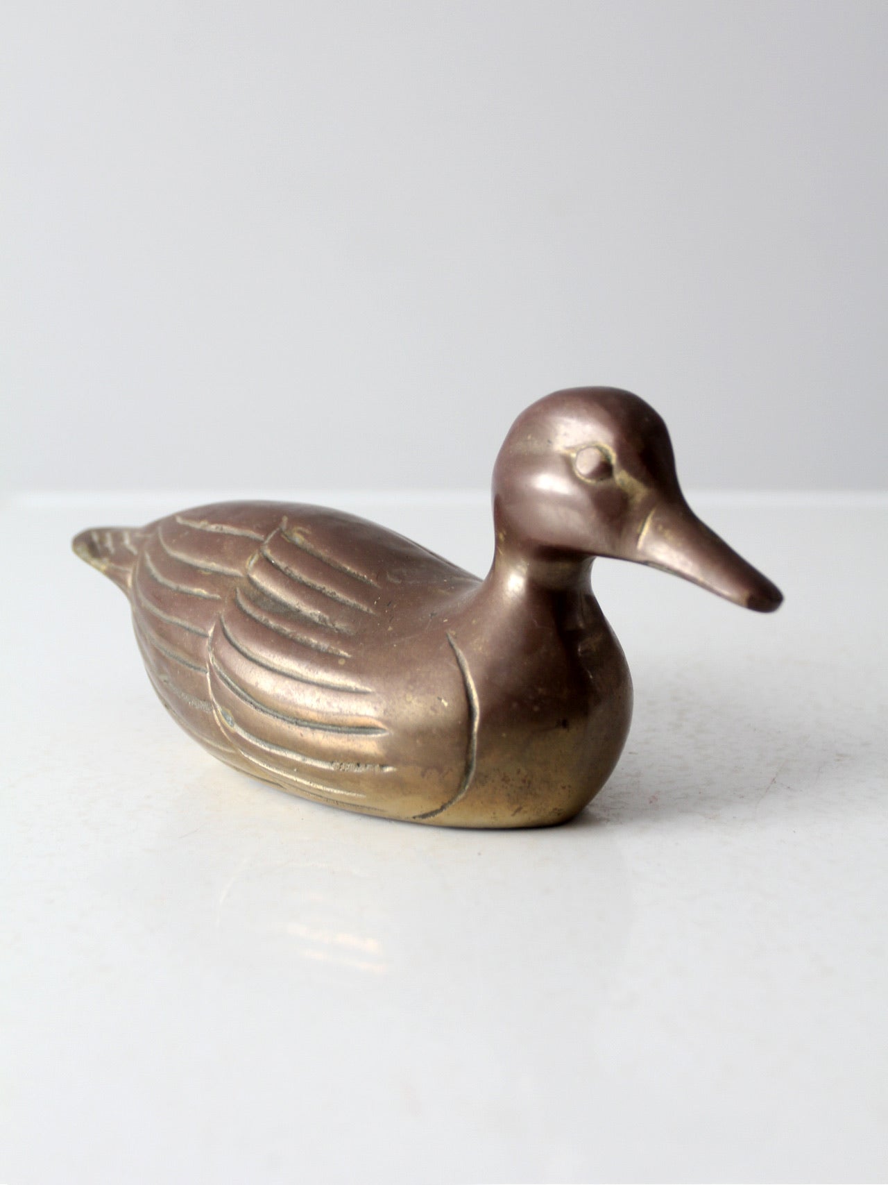 mid century brass duck
