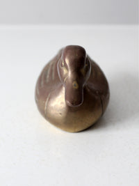 mid century brass duck