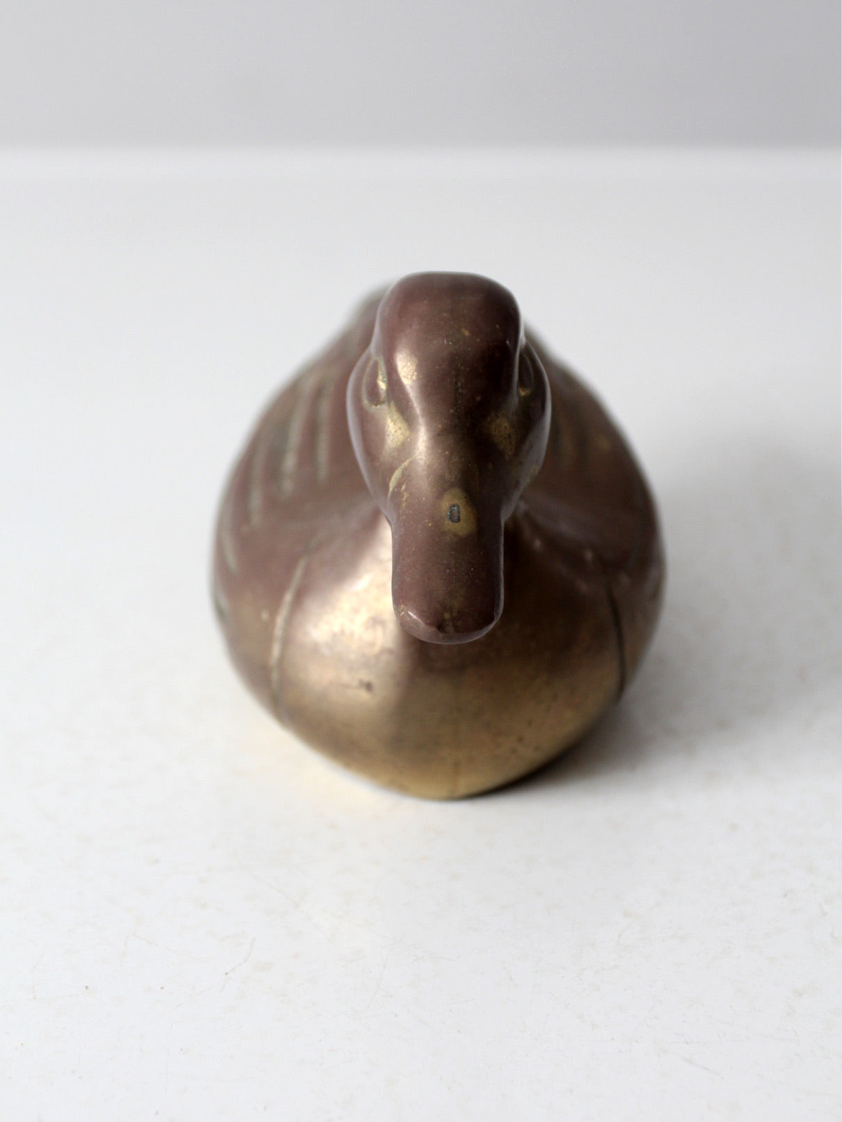 mid century brass duck