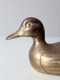 mid century brass duck