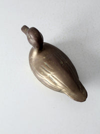 mid century brass duck