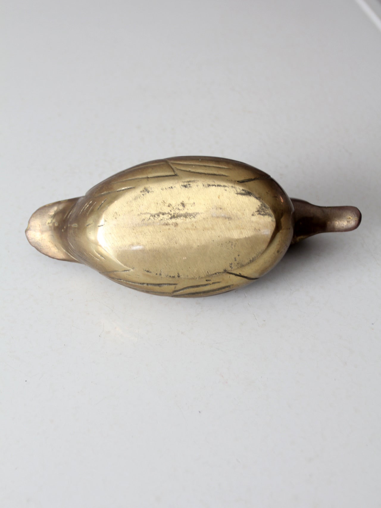 mid century brass duck