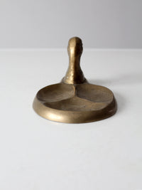vintage brass duck valet tray