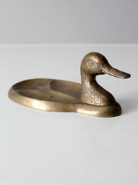 vintage brass duck valet tray